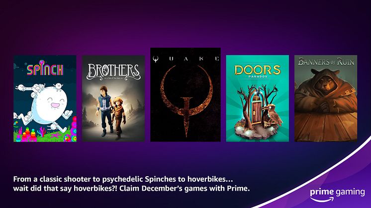 Prime Gaming Reveals December 2022 Offerings