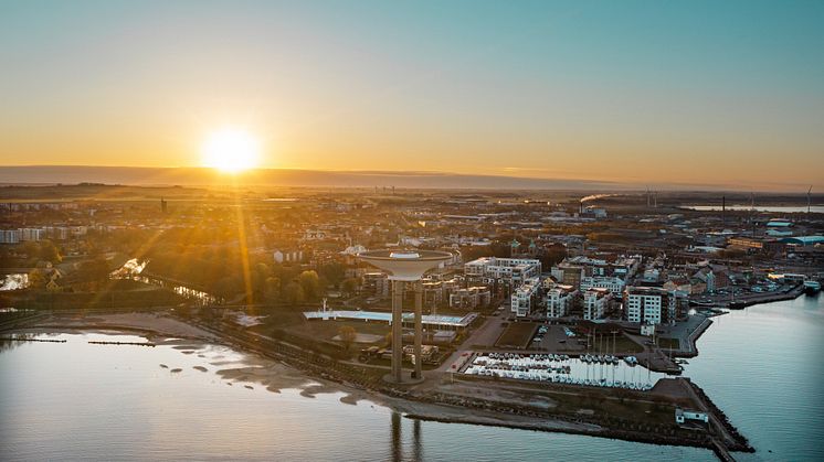 Vy över Landskrona. Foto: Niclas Lundblad.