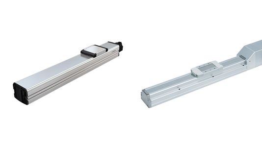 GX Series and YLE Series Single-axis Robots Photographs: GX10 (left) and YLEFS Slider Type