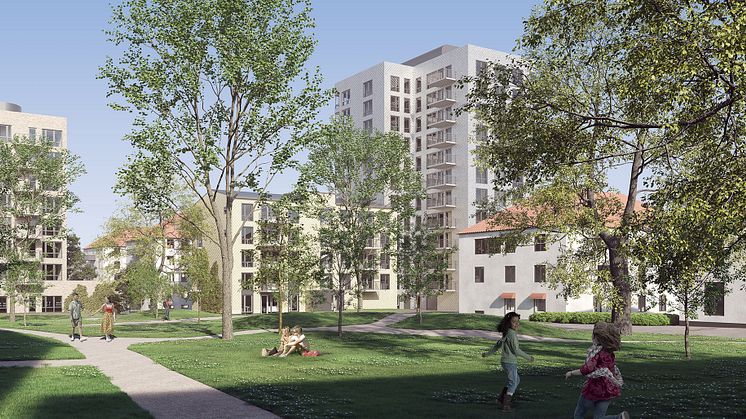 AB Kristianstadsbyggen planerar försäljning av byggrätt till HSB Skåne för bostadsrätter i Östermalms Park