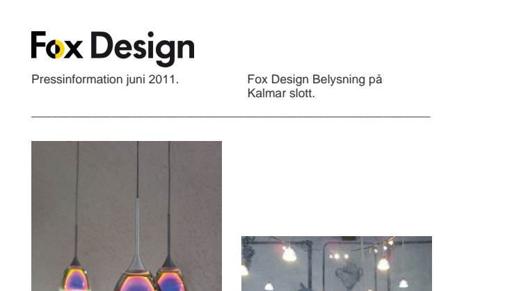 Fox Design Belysning har levererat belysning till den nya basutställningen på Kalmar slott.