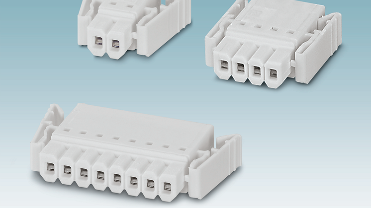 Kretskortpluggforbinder i  miniatyrformat for LED-anvendelser.