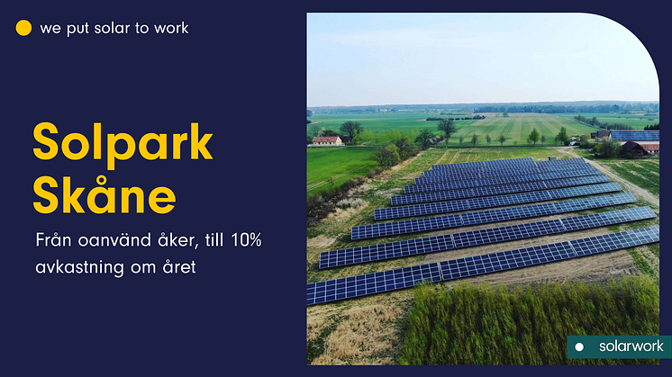 Solcellspark Skåne