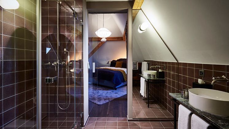Bathroom at Spedition Hotel, Thun, Switzerland - hotel design by Stylt