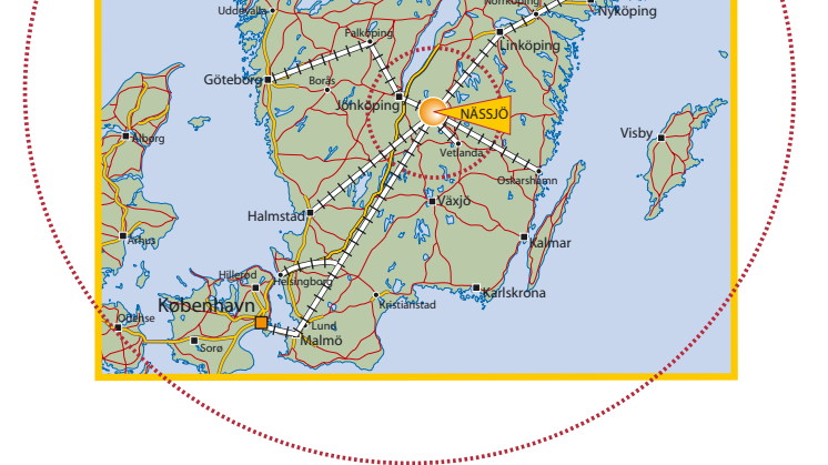 Karta - Jernhusen köper Höglandsterminalen i Nässjö