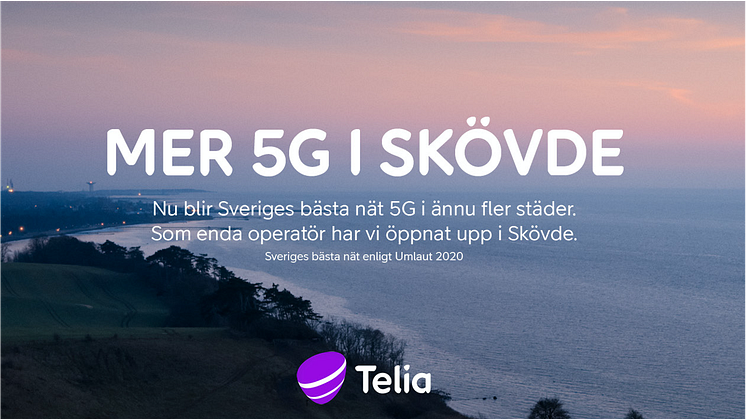 Telia lanserar Skövdes första 5G-nät