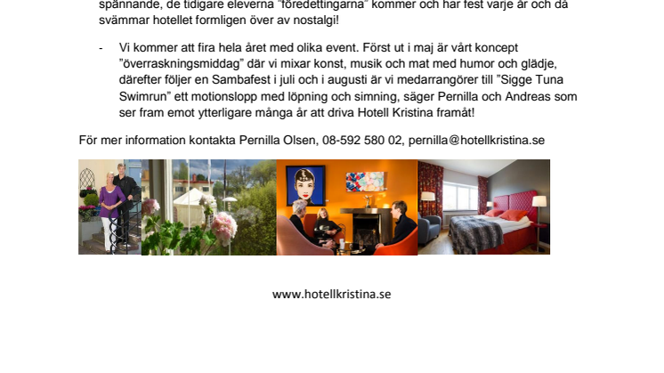 Hotell Kristina i Sigtuna firar 25 års jubileum!