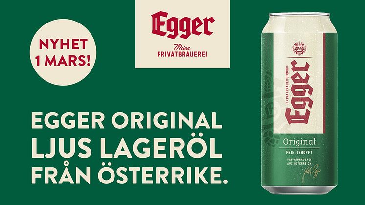 Populära Egger Original är tillbaka! Den 1 mars kommer det fylliga ölet med lätt humlebeska tillbaka till Systembolagets fasta sortiment.