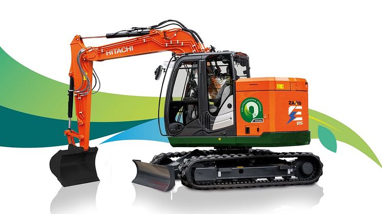 Hitachi elmaskin ZX85US-6EB premiärvisas på Delvator.