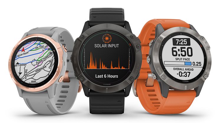 Garmin® esittelee uuden fēnix® 6 -multisport älykellomalliston