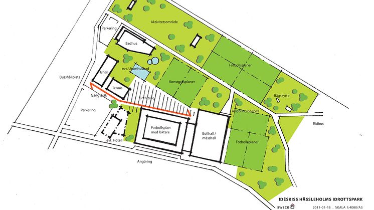 Hässleholms idrottspark - en satsning på folkhälsa och fotboll