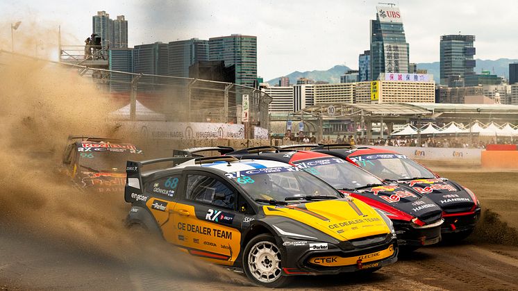 CE Dealer Team tar silver och brons i rallycross-VM efter spännande säsongsfinal i Hongkong