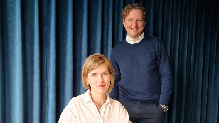 Madeleine Barås och Marcus Malmkvist, grundare av Vintly. Bild: Elsa Martz