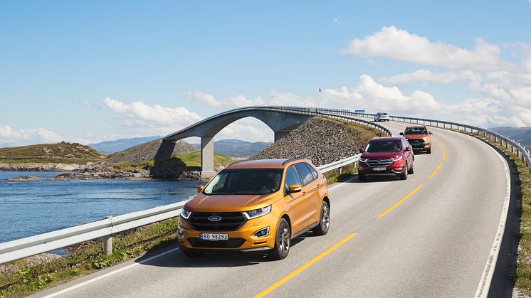 Ford-lansering av nye Edge og Ranger i Molde