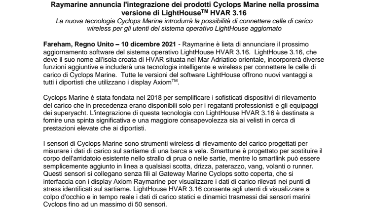 Dec 2021 - Raymarine - Cyclops_Integration_LH_Hvar_FINAL.v6-it_IT.pdf