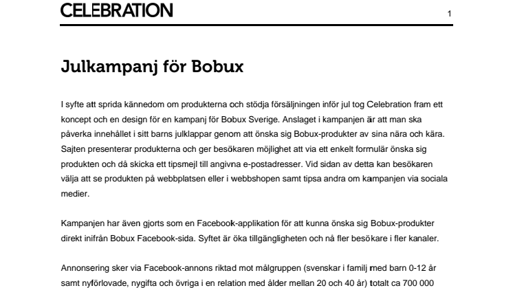 Julkampanj för Bobux