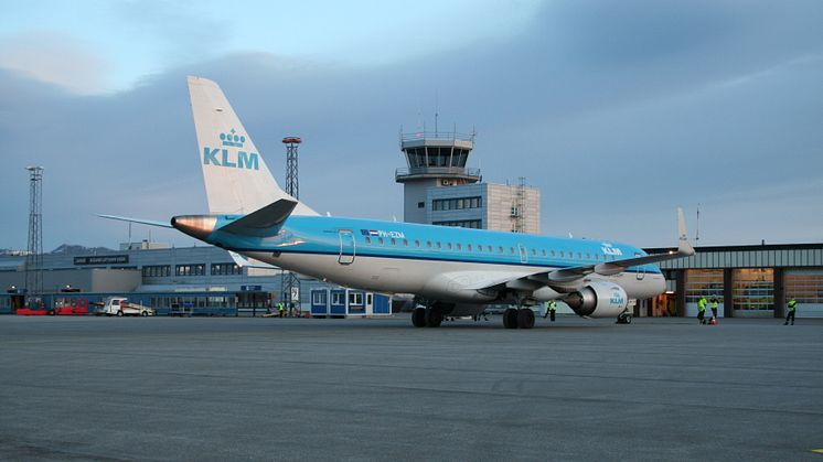KLM aircraft at Ålesund airport!