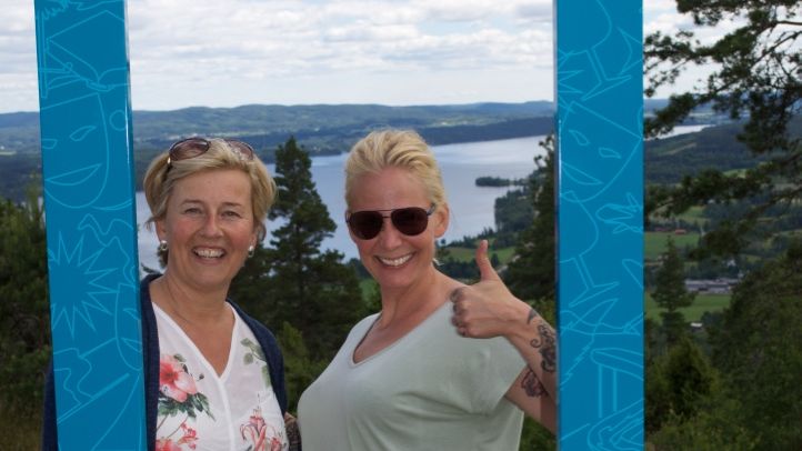 Sunne kommuns turismutvecklare Maria Nordmark, till vänster, och företagscoachen Marielle Magnusson är glada över att besökarna gillar Sunne
