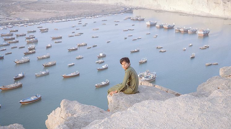 En klagosång över Hamuns död. Hamnen Beris vid Omansjöns strand. Foto: Hashem Shakeri