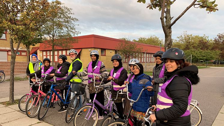 Kursavslutning cykelskolan