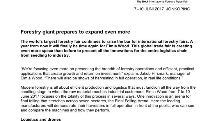 Forestry giant prepares to expand even more