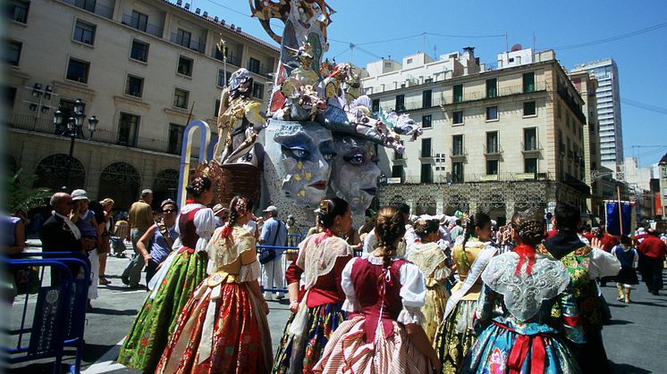 Sankthansfest i Alicante - Papmachéfigurer, Valencia regionen