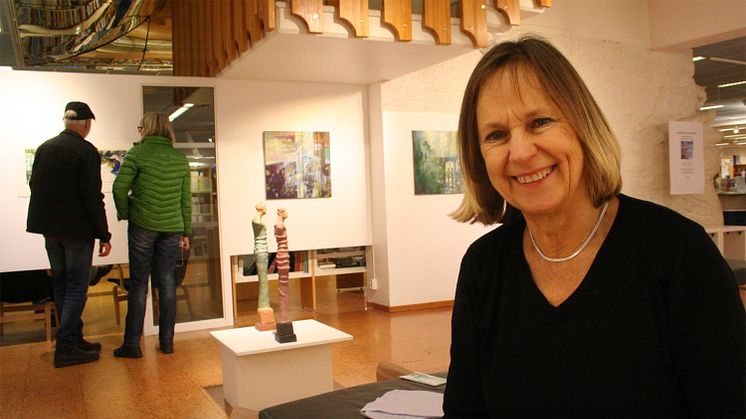 Marianne Degerman ställer ut på Lindesbergs stadsbibliotek