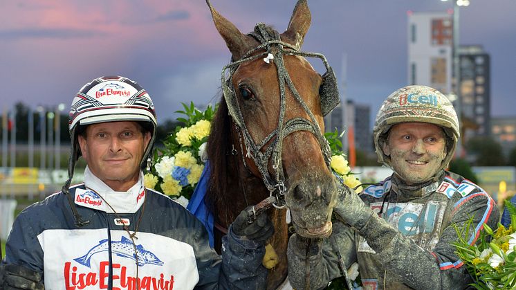 Jackpot och spännande duell på Bergsåker