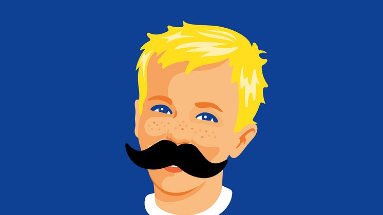För att uppmärksamma Prostatacancerförbundets Mustaschkampen får nu ett av Sveriges mest kända ansikten mustasch.