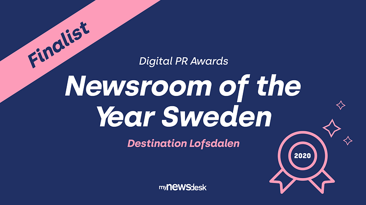 Destination Lofsdalen finalist i "Newsroom of the year"