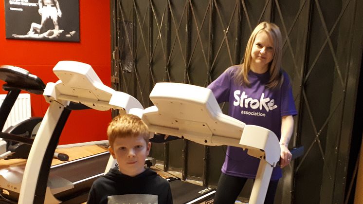 Marie and Harrison pictured at Bellingham Gym in Hexham