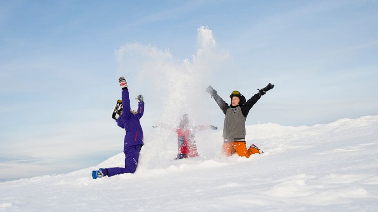 Snöglädje i fjällen