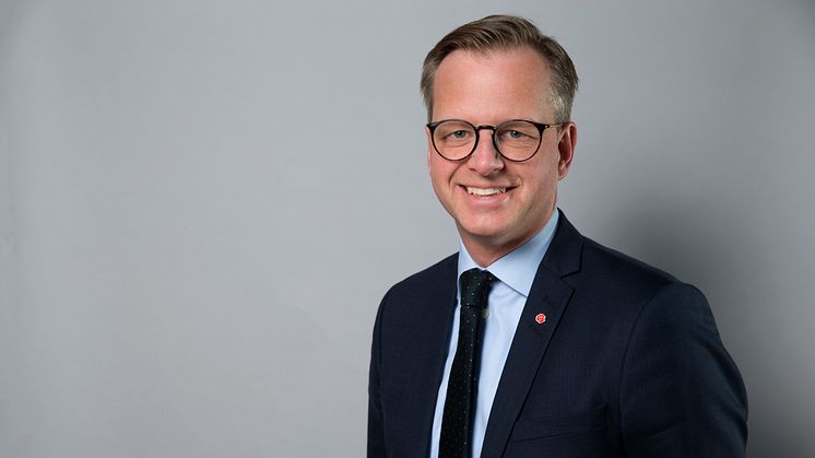 Mikael Damberg, närings- och innovationsminister (s) deltar i Nordic ConTechs seminarium i Almedalen.