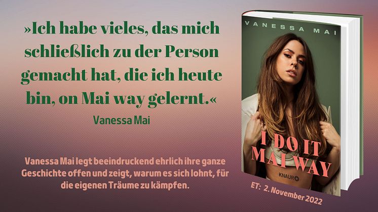 Entertainerin Vanessa Mai legt beeindruckend ehrlich ihre ganze Geschichte offen und zeigt, warum es sich lohnt, für die eigenen Träume zu kämpfen.