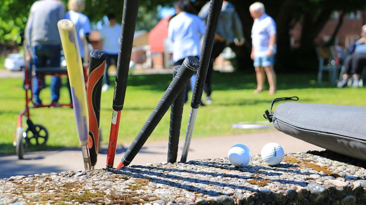 I Sportbagen hittar du självklart golftillbehör. Inte så konstigt med tanke på att Halmstad är Sveriges golfhuvudstad. Foto: Destination Halmstad.