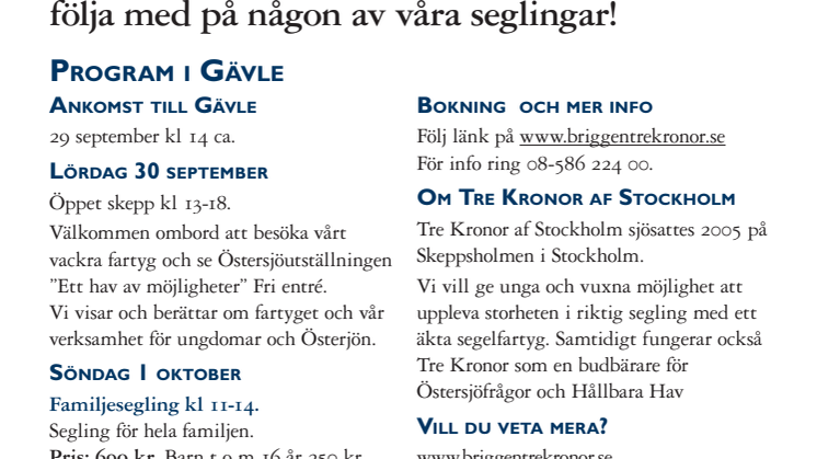 Program i Gävle 2017