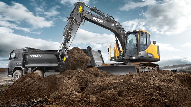 Nya Volvo EC140E erbjuder branschledande effektivitet och komfort