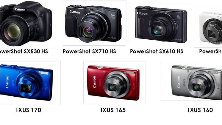  Fotografering uten grenser: Canon lanserer nye PowerShot- og IXUS-modeller