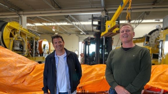 Pål Hansen, site mananger Tananger og Eivind Meling, teamleder NorSea NOFO i Tananger. Foto: Heidi Miljteig Nilsen