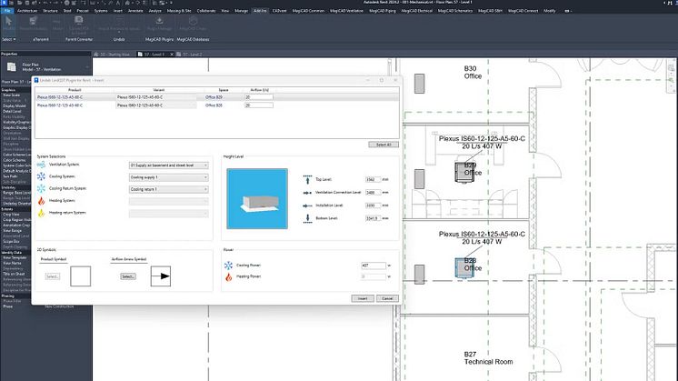 An updated version of LindQST MagiCAD plugin enhances the process for ventilation professionals, improving integration and efficiency.