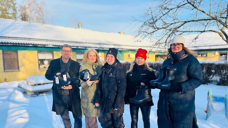 Patrik Bergman, vice ordförande nämnd för livslångt lärande; Veronica Ulfgren, ordförande nämnd för livslångt lärande; Sofia Gunnarsson, barnskötare Kumla kommun; Linda Ahlgren, huvudskyddsombud fackförbundet Kommunal; Cathrine Hansson Sonnerstedt