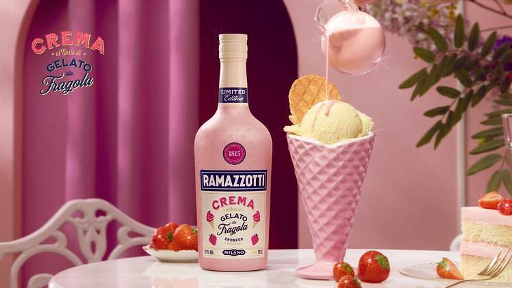 Sommerfeeling im Handumdrehen mit Ramazzotti Crema Gelato alla Fragola