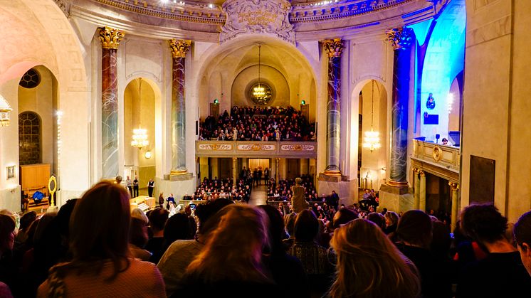   Stockholm 19 februari 2019, publiken på en konsert i Hedvig Elenora-kyrkan på Östermalm. Bild: Alexander Farnsworth