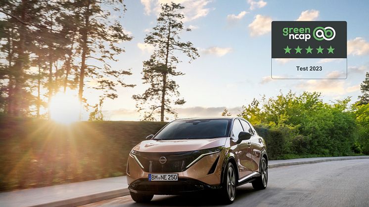 Nissan ARIYA sai 5 tähteä Green NCAPistä