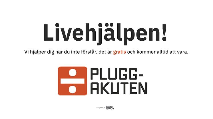 Mattecentrum lanserar Livehjälpen!