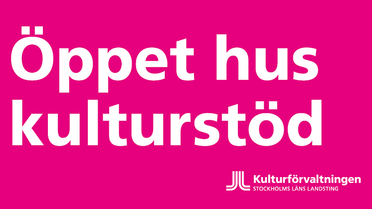 Öppet Hus Kulturstöd