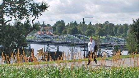 Underhållsarbeten på brostöden till Gamla bron