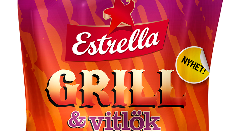 Nyhet! Ny smak på chips, Estrella Grill & Vitlökschips