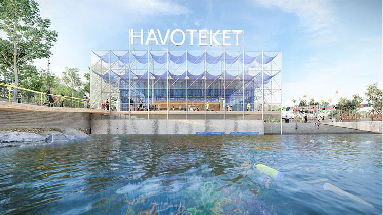 En bild av hur Havoteket är planerat att se ut under H22 City Expo.