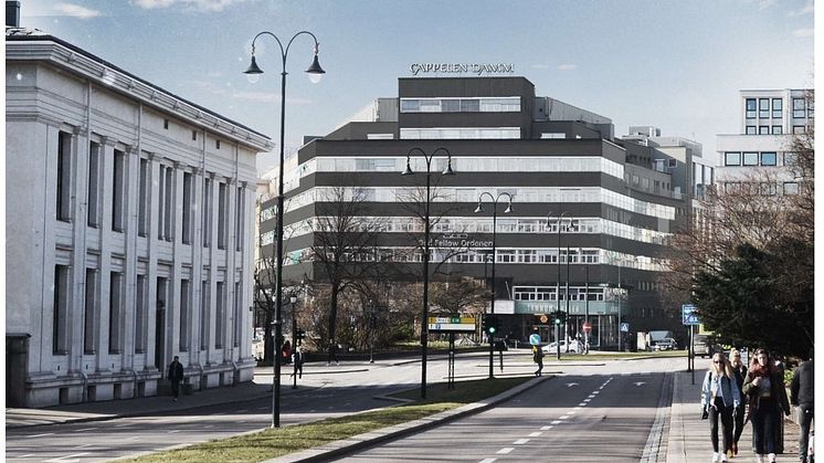 Illustrasjonsbilde av Cappelen Damms nye lokaler, fra DARK Arkitekter AS.